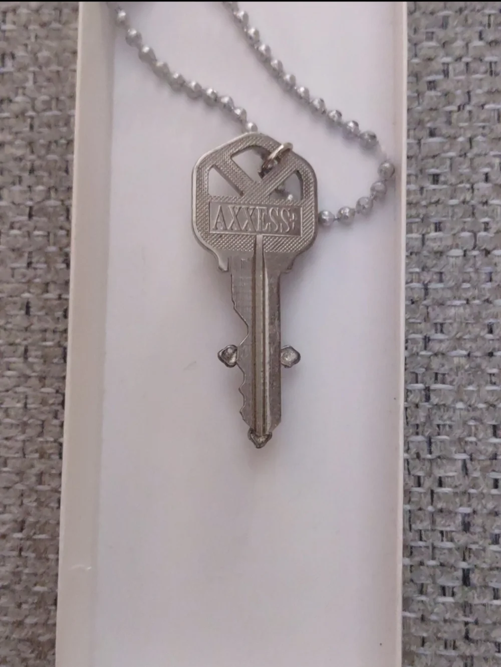 Kid's Key Necklace with Beads & Cross Embellishments - Picture 7 of 13